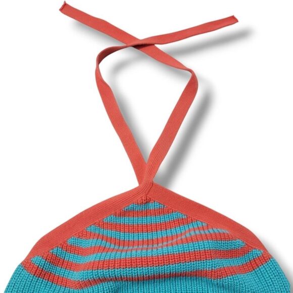 Zara Top Size Medium Womens Zara Knit Top Halter Top Crop Top Zara Knit Crop Top - Picture 3 of 6